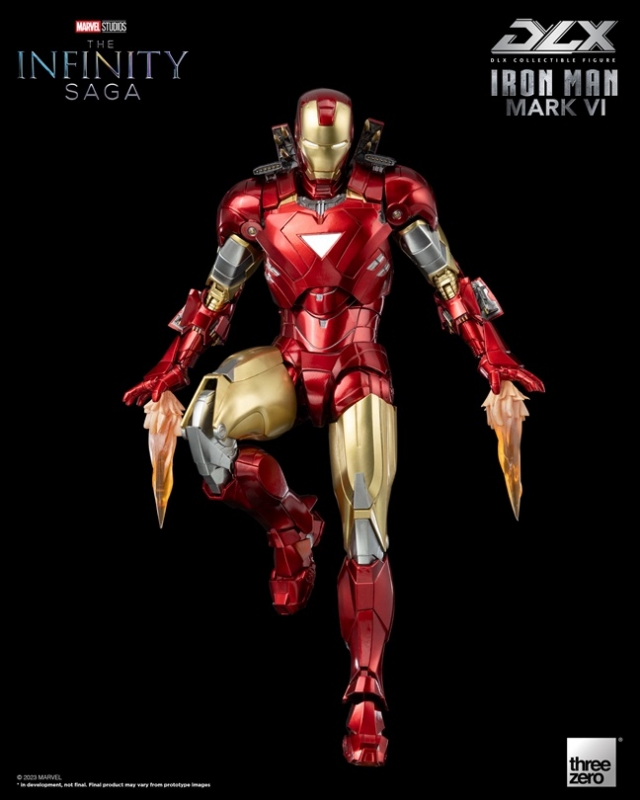 Iron Man Mark 6 DLX Collectible Figure | Threezero Avengers: Infinity Saga DLX