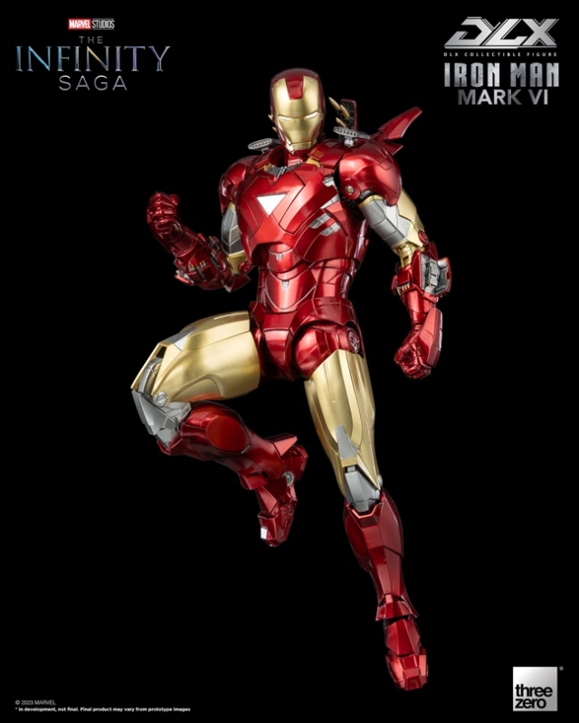 Iron Man Mark 6 DLX Collectible Figure | Threezero Avengers: Infinity Saga DLX