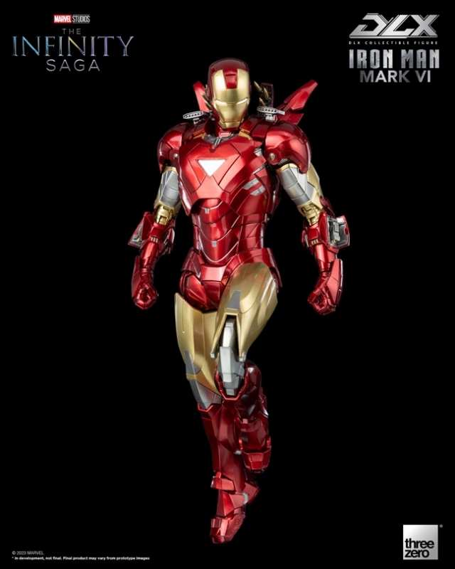 Iron Man Mark 6 DLX Collectible Figure | Threezero Avengers: Infinity Saga DLX