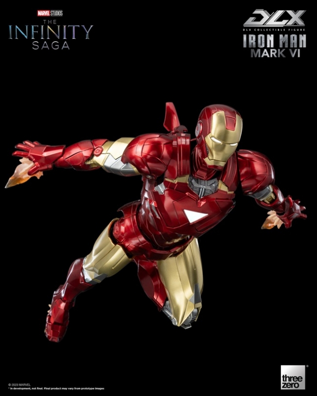 Iron Man Mark 6 DLX Collectible Figure | Threezero Avengers: Infinity Saga DLX