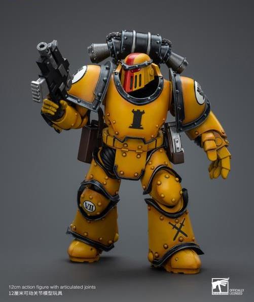 Imperial Fists Legion MkIII Tactical Squad Sergeant with Power Fist 1/18 Scale | Warhammer 40K: The Horus Heresy | Joy Toy