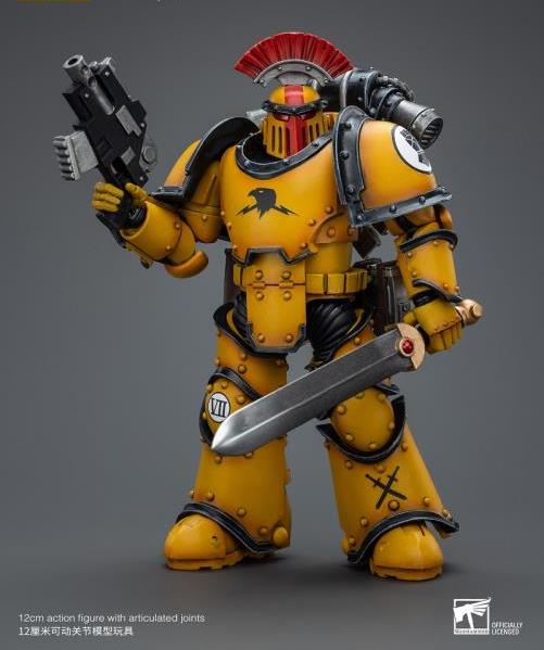 Imperial Fists Legion MkIII Tactical Squad Sergeant with Power Sword 1/18 Scale | Warhammer 40K: The Horus Heresy | Joy Toy
