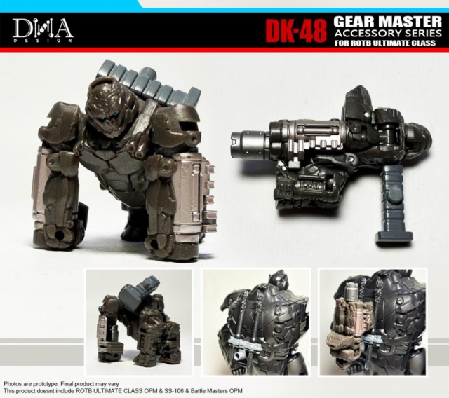DK-48 Upgrade Kit for Transformers ROTB Ultimate Class Optimus Primal | Dna Design | Upgrade Kit