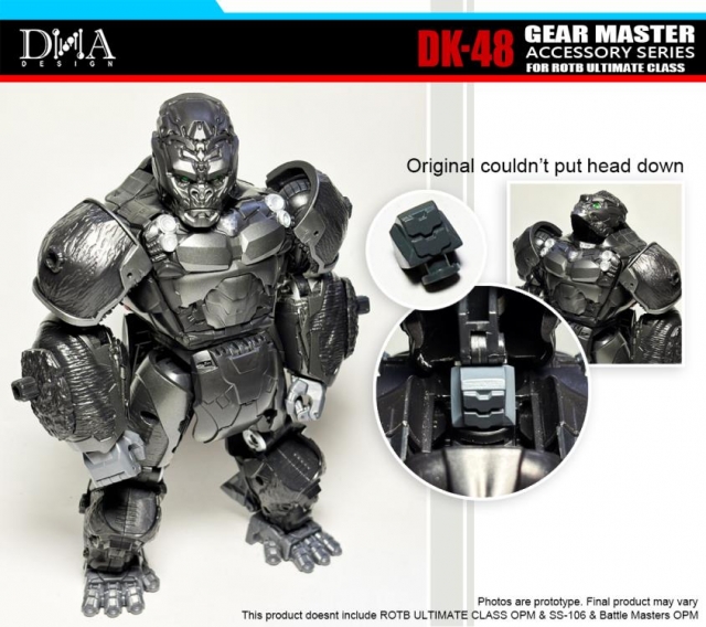 DK-48 Upgrade Kit for Transformers ROTB Ultimate Class Optimus Primal | Dna Design | Upgrade Kit