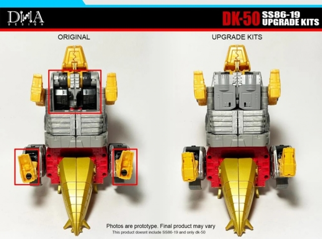DK-50 Upgrade Kit for Transformers Studio Series 86-19 Leader Dinobot Snarl | Dna Design | Upgrade Kit