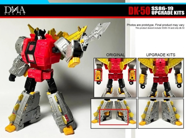 DK-50 Upgrade Kit for Transformers Studio Series 86-19 Leader Dinobot Snarl | Dna Design | Upgrade Kit
