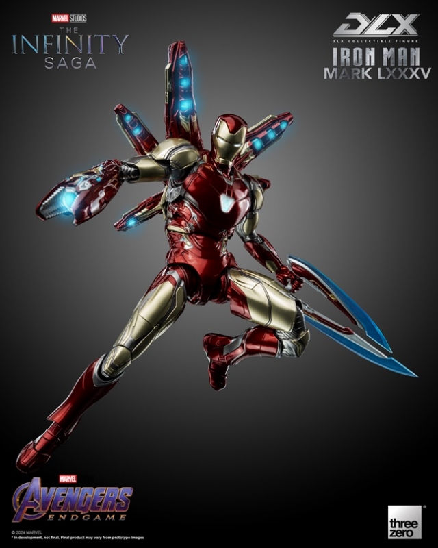 Iron Man Mark 85 DLX Collectible Figure | Marvel Avengers: Infinity Saga | threezero