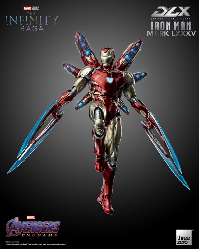Iron Man Mark 85 DLX Collectible Figure | Marvel Avengers: Infinity Saga | threezero