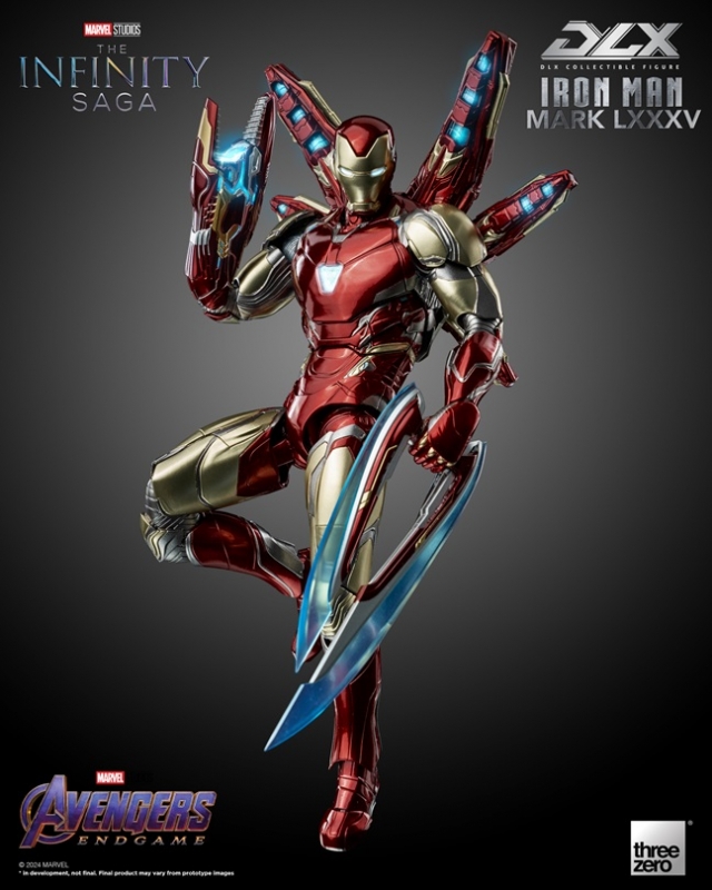 Iron Man Mark 85 DLX Collectible Figure | Marvel Avengers: Infinity Saga | threezero