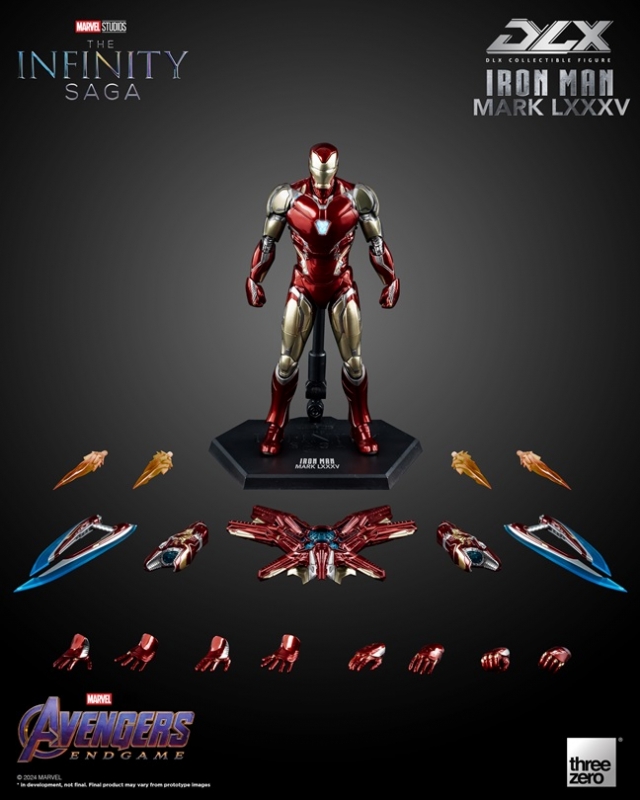 Iron Man Mark 85 DLX Collectible Figure | Marvel Avengers: Infinity Saga | threezero