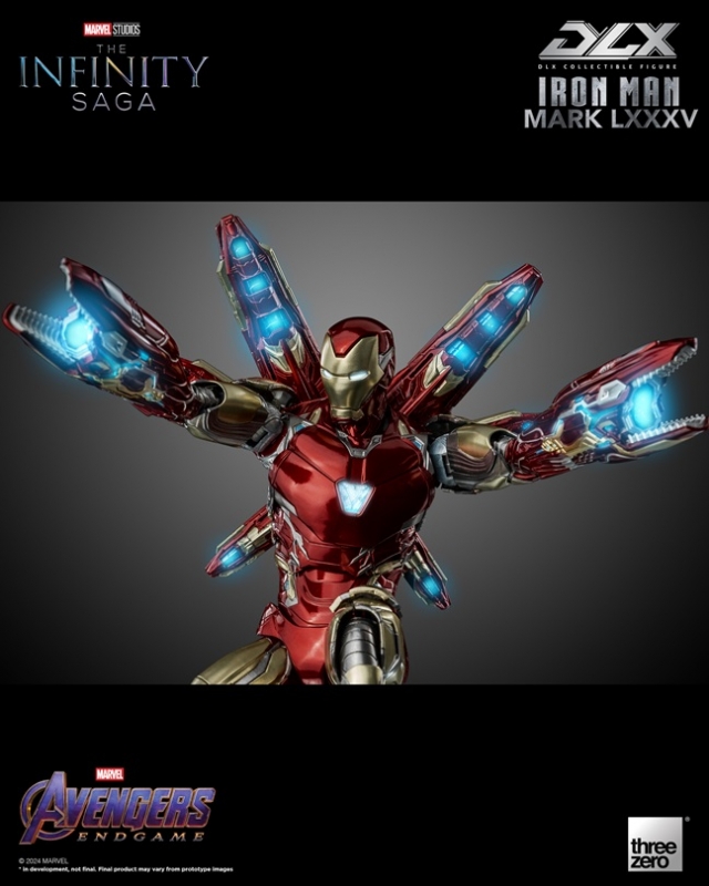 Iron Man Mark 85 DLX Collectible Figure | Marvel Avengers: Infinity Saga | threezero