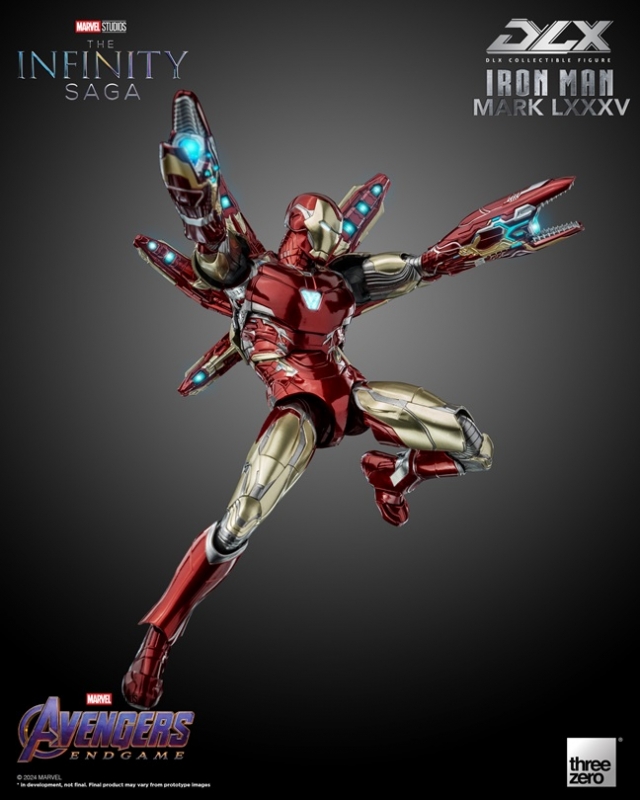 Iron Man Mark 85 DLX Collectible Figure | Marvel Avengers: Infinity Saga | threezero