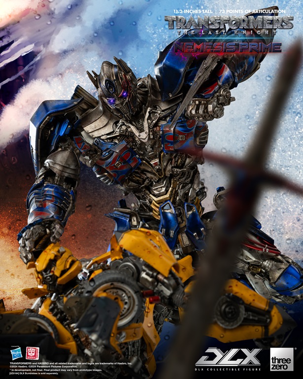 Nemesis Prime DLX Scale Collectible Figure | Transformers: The Last Knight | threezero