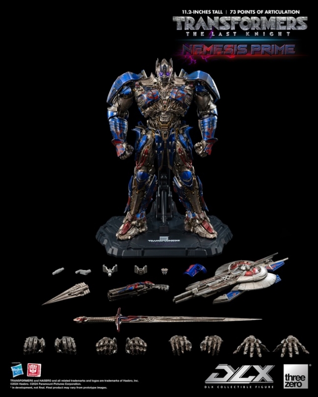 Nemesis Prime DLX Scale Collectible Figure | Transformers: The Last Knight | threezero