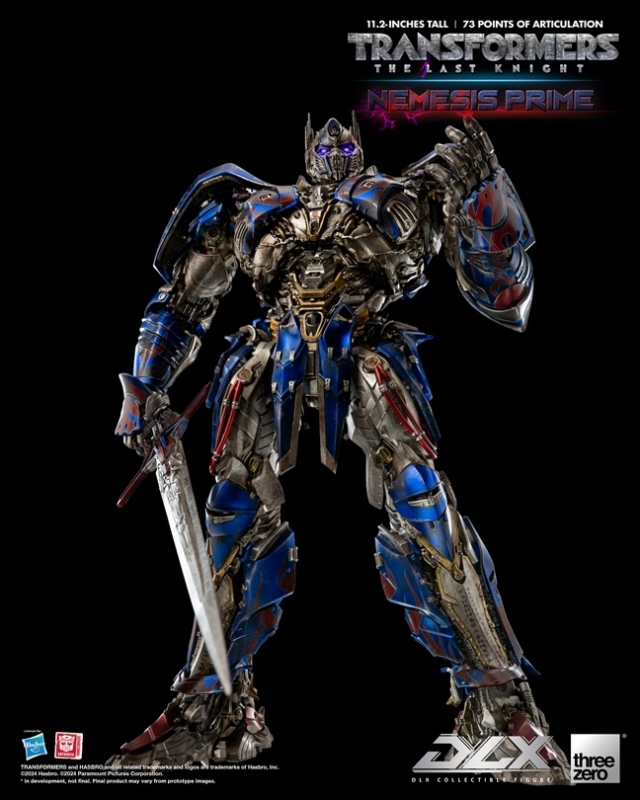 Nemesis Prime DLX Scale Collectible Figure | Transformers: The Last Knight | threezero