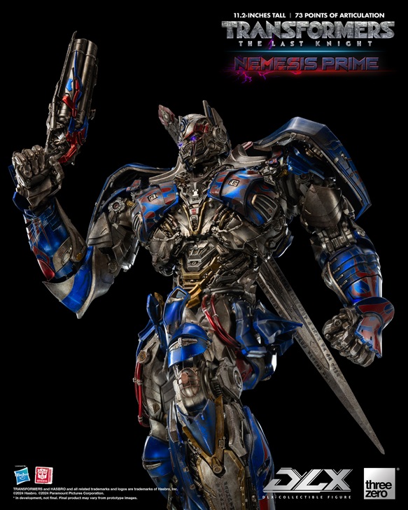 Nemesis Prime DLX Scale Collectible Figure | Transformers: The Last Knight | threezero