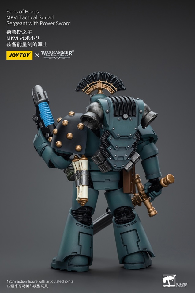 Sons of Horus MKVI Tactical Squad Sergeant with Power Sword 1/18 Scale | Warhammer 40K: The Horus Heresy | Joy Toy