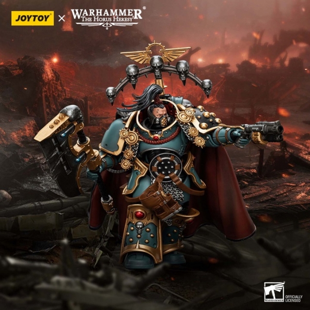 Sons of Horus Legion Praetor with Power Axe 1/18 Scale | Warhammer 40K: The Horus Heresy | Joy Toy