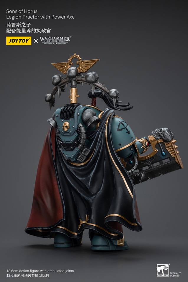 Sons of Horus Legion Praetor with Power Axe 1/18 Scale | Warhammer 40K: The Horus Heresy | Joy Toy