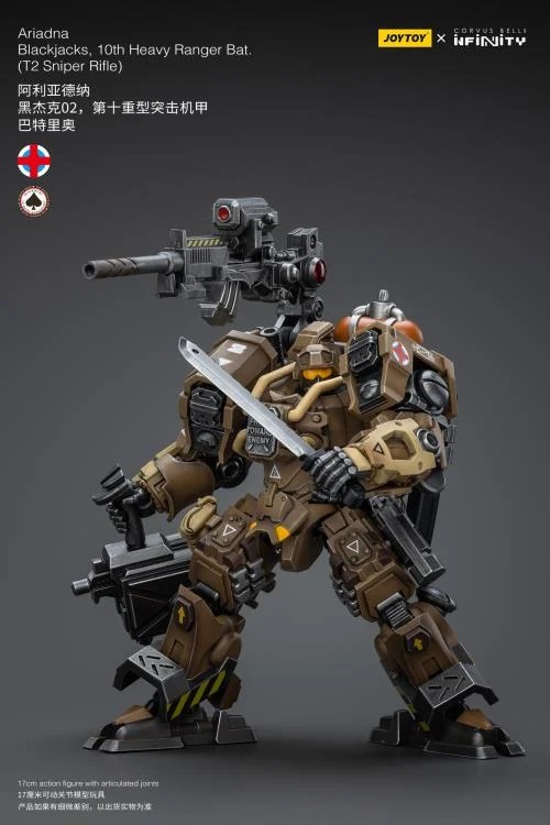 Infinity Ariadna Blackjacks 10th Heavy Ranger Battalion T2 Sniper Rifle 1/18 Scale | Infinity Corvus Belli | Joy Toy