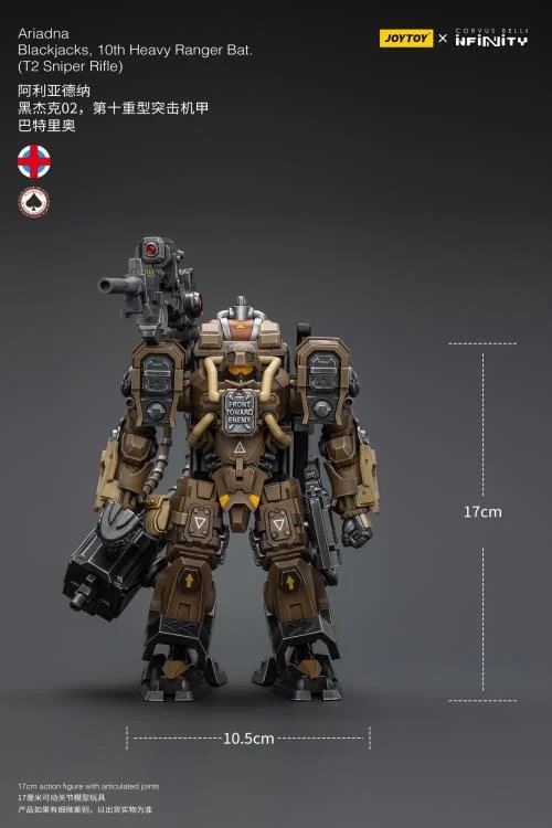 Infinity Ariadna Blackjacks 10th Heavy Ranger Battalion T2 Sniper Rifle 1/18 Scale | Infinity Corvus Belli | Joy Toy