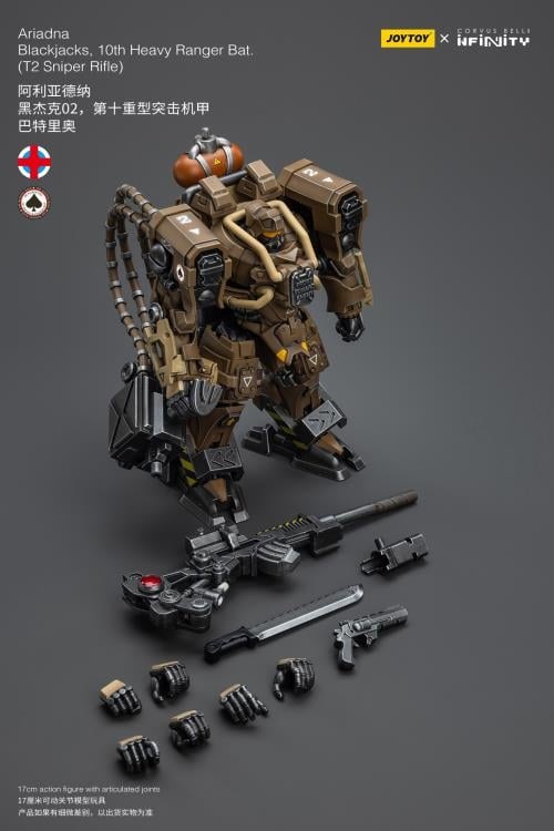 Infinity Ariadna Blackjacks 10th Heavy Ranger Battalion T2 Sniper Rifle 1/18 Scale | Infinity Corvus Belli | Joy Toy