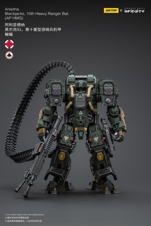 Infinity Ariadna Blackjacks 10th Heavy Ranger Battalion AP HMG 1/18 Scale | Infinity Corvus Belli | Joy Toy