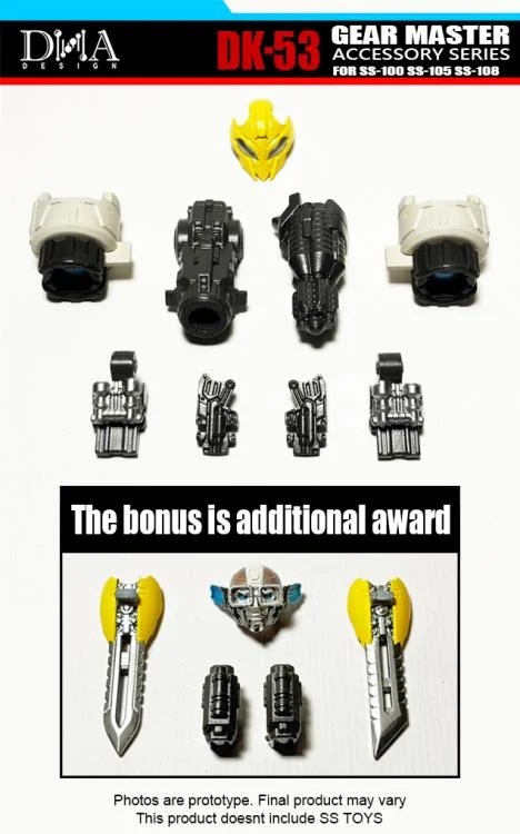 DK-53 Upgrade Kit for Transformers Studio Series SS-100, SS-105, and SS-108 | Dna Design | Upgrade Kit