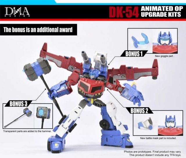DK-54 Upgrade Kit for Transformers: Legacy United Animated Universe Optimus Prime | Dna Design | Upgrade Kit