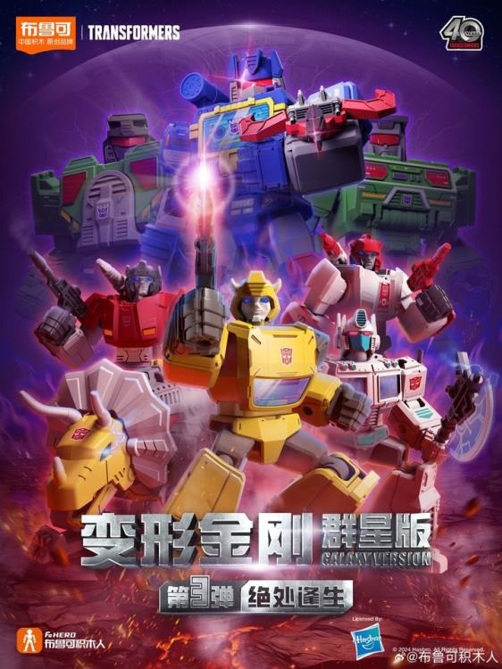 G1 Galaxy Version Vol. 3 Box of 9 Blind Box Model Kits | Transformers | Blokees