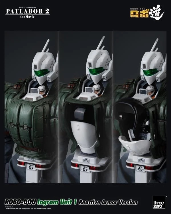 Ingram Unit 1 Reactive Armor Version ROBO-DOU Collectible Figure | Patlabor 2: The Movie | threezero
