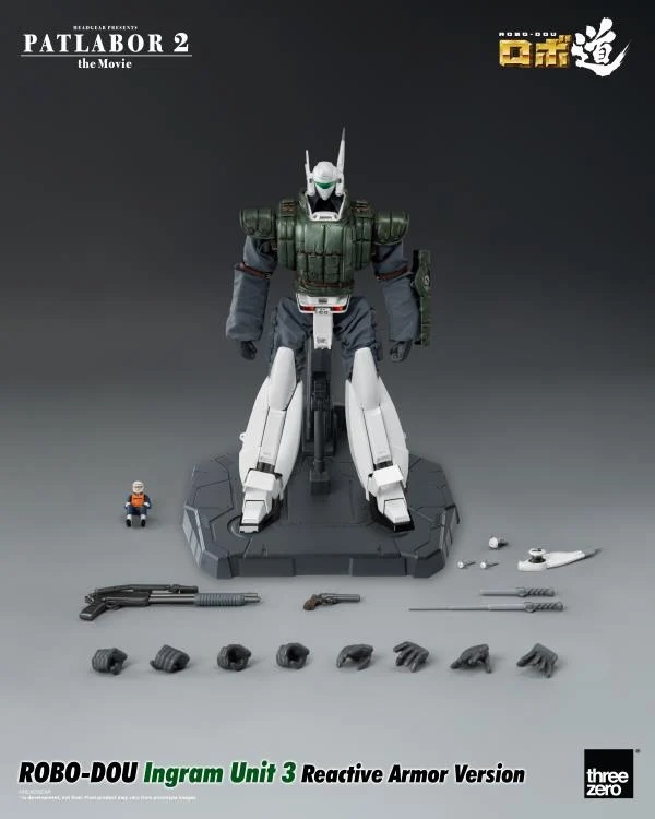 Ingram Unit 3 Reactive Armor Version ROBO-DOU Collectible Figure | Patlabor 2: The Movie | threezero