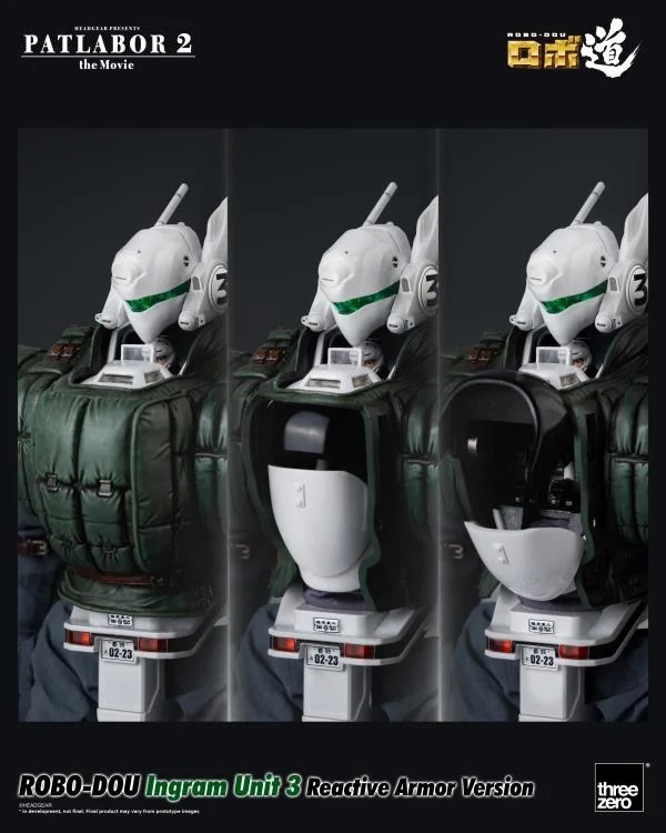 Ingram Unit 3 Reactive Armor Version ROBO-DOU Collectible Figure | Patlabor 2: The Movie | threezero