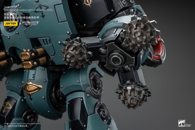 Sons of Horus Leviathan Dreadnought with Siege Drills 1/18 Scale | Warhammer 40K: The Horus Heresy | Joy Toy 