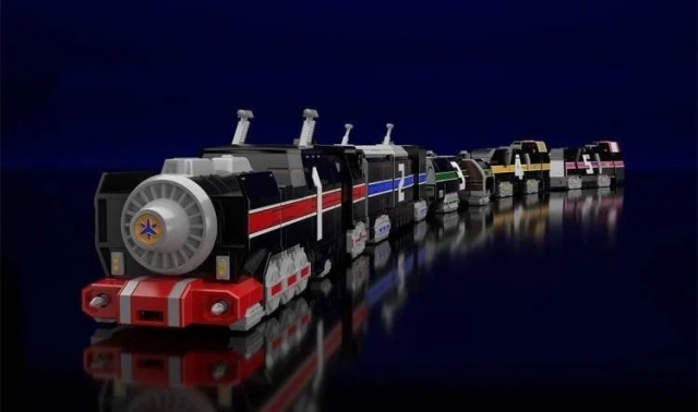 Grand Liner Super Mini-Pla Model Kit | KyuuKyuu Sentai GoGoFive | Bandai Spirits