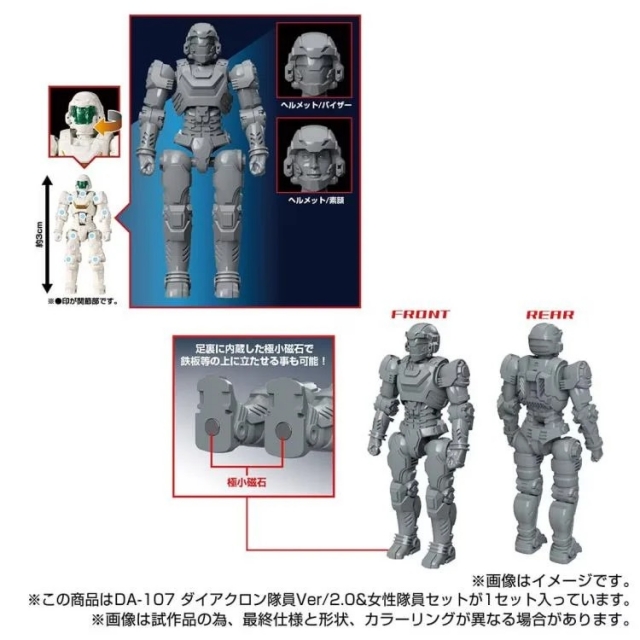 DA-107 Dia-Nauts and Female Member Version 2.0 Set of 5 | Diaclone Reboot