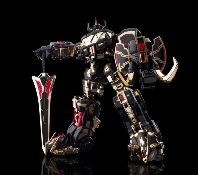 Megazord Black Limited Version Model Kit | Mighty Morphin Power Rangers Furai Model | Flame Toys