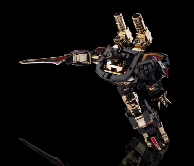 Megazord Black Limited Version Model Kit | Mighty Morphin Power Rangers Furai Model | Flame Toys
