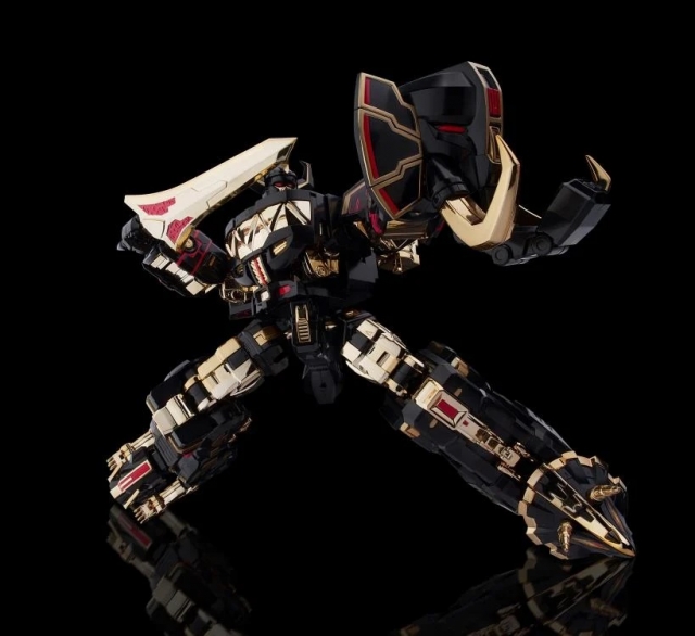 Megazord Black Limited Version Model Kit | Mighty Morphin Power Rangers Furai Model | Flame Toys