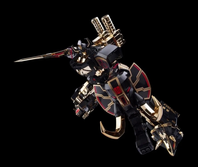 Megazord Black Limited Version Model Kit | Mighty Morphin Power Rangers Furai Model | Flame Toys