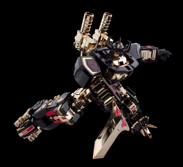 Megazord Black Limited Version Model Kit | Mighty Morphin Power Rangers Furai Model | Flame Toys