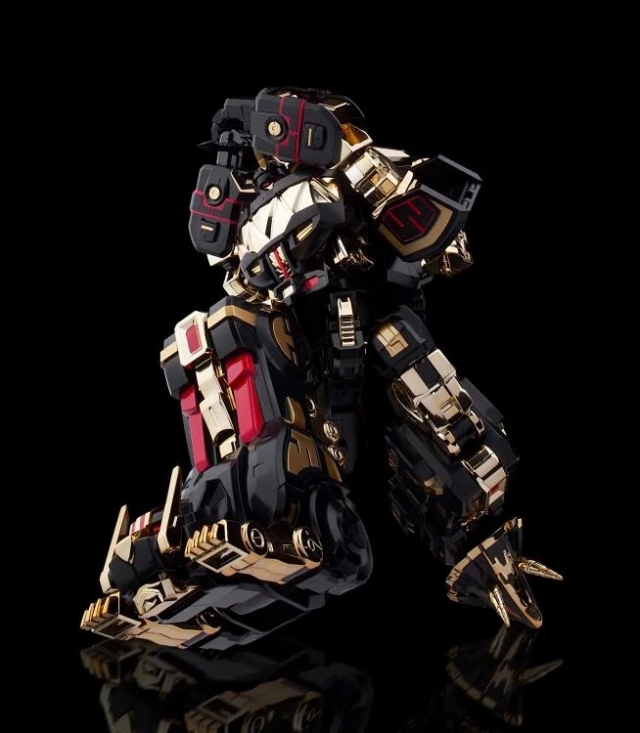 Megazord Black Limited Version Model Kit | Mighty Morphin Power Rangers Furai Model | Flame Toys