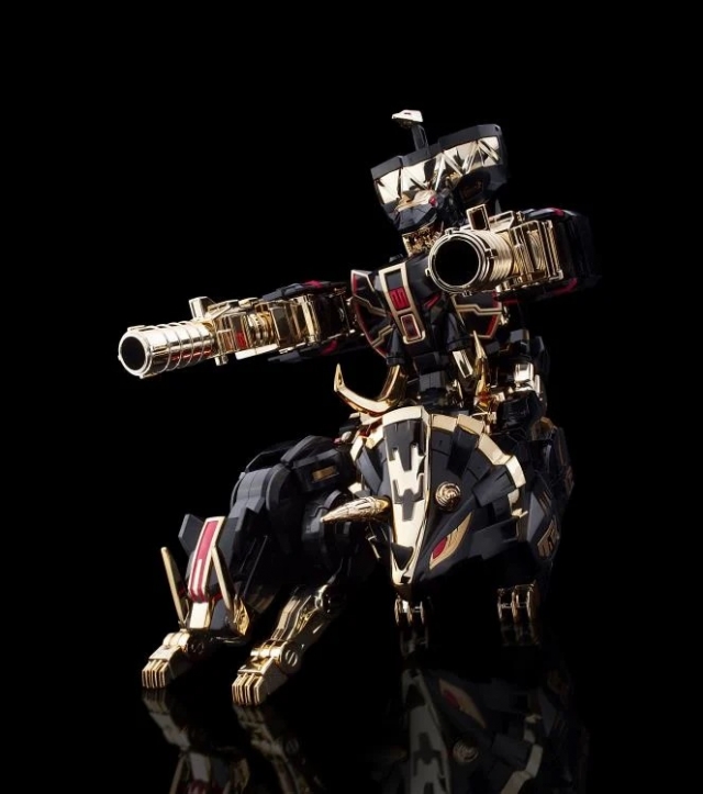 Megazord Black Limited Version Model Kit | Mighty Morphin Power Rangers Furai Model | Flame Toys