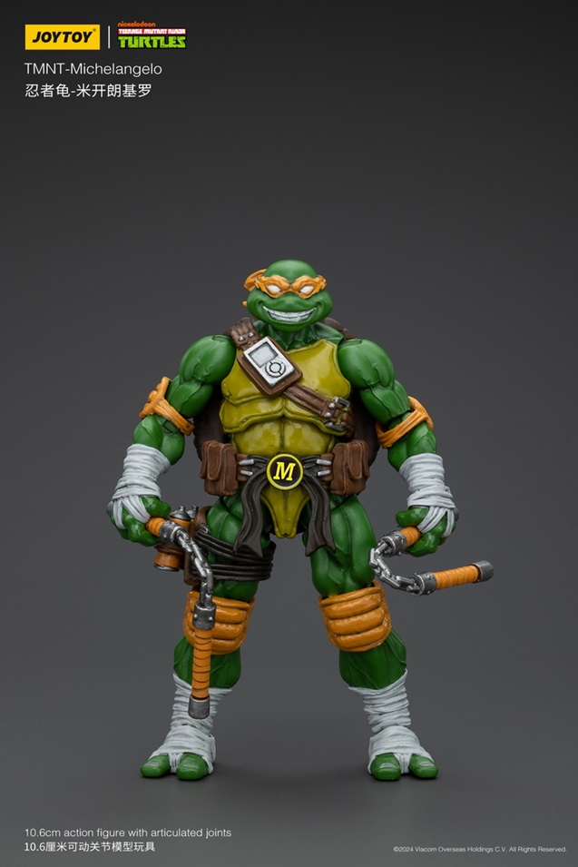 Michelangelo 1/18 Scale | Teenage Mutant Ninja Turtles | Joy Toy