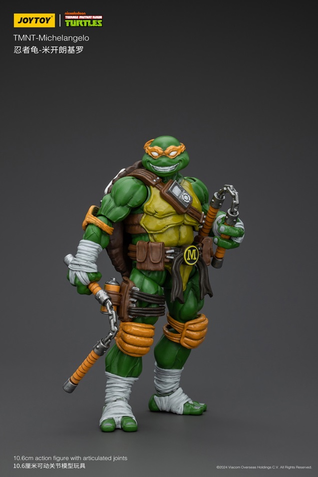 Michelangelo 1/18 Scale | Teenage Mutant Ninja Turtles | Joy Toy