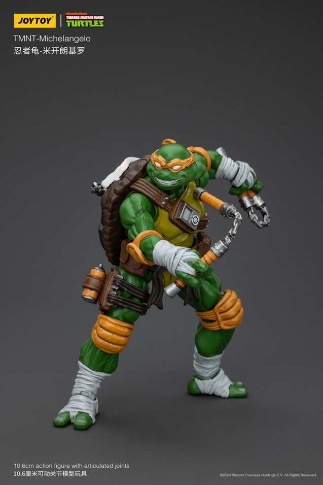 Michelangelo 1/18 Scale | Teenage Mutant Ninja Turtles | Joy Toy