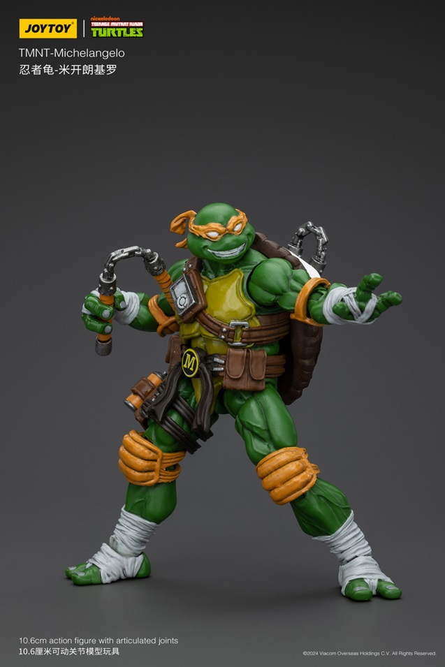 Michelangelo 1/18 Scale | Teenage Mutant Ninja Turtles | Joy Toy
