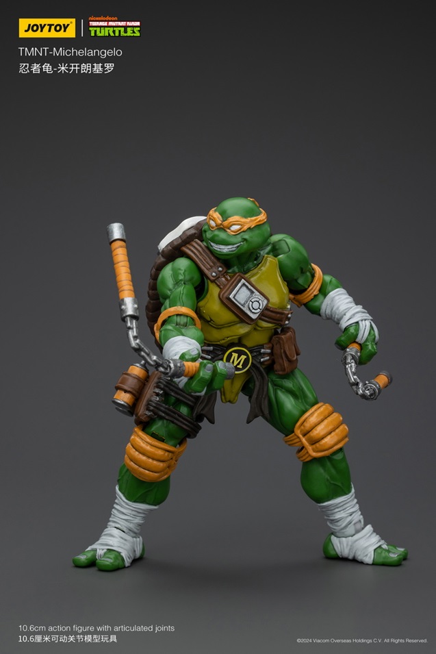 Michelangelo 1/18 Scale | Teenage Mutant Ninja Turtles | Joy Toy