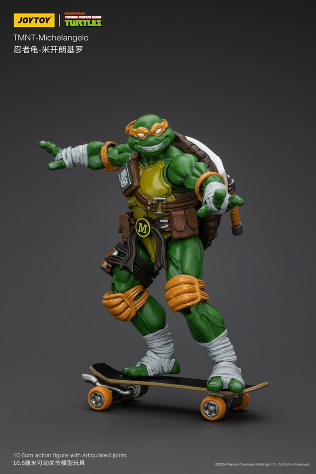 Michelangelo 1/18 Scale | Teenage Mutant Ninja Turtles | Joy Toy