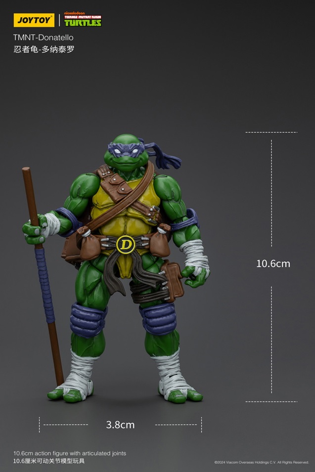 Donatello 1/18 Scale | Teenage Mutant Ninja Turtles | Joy Toy